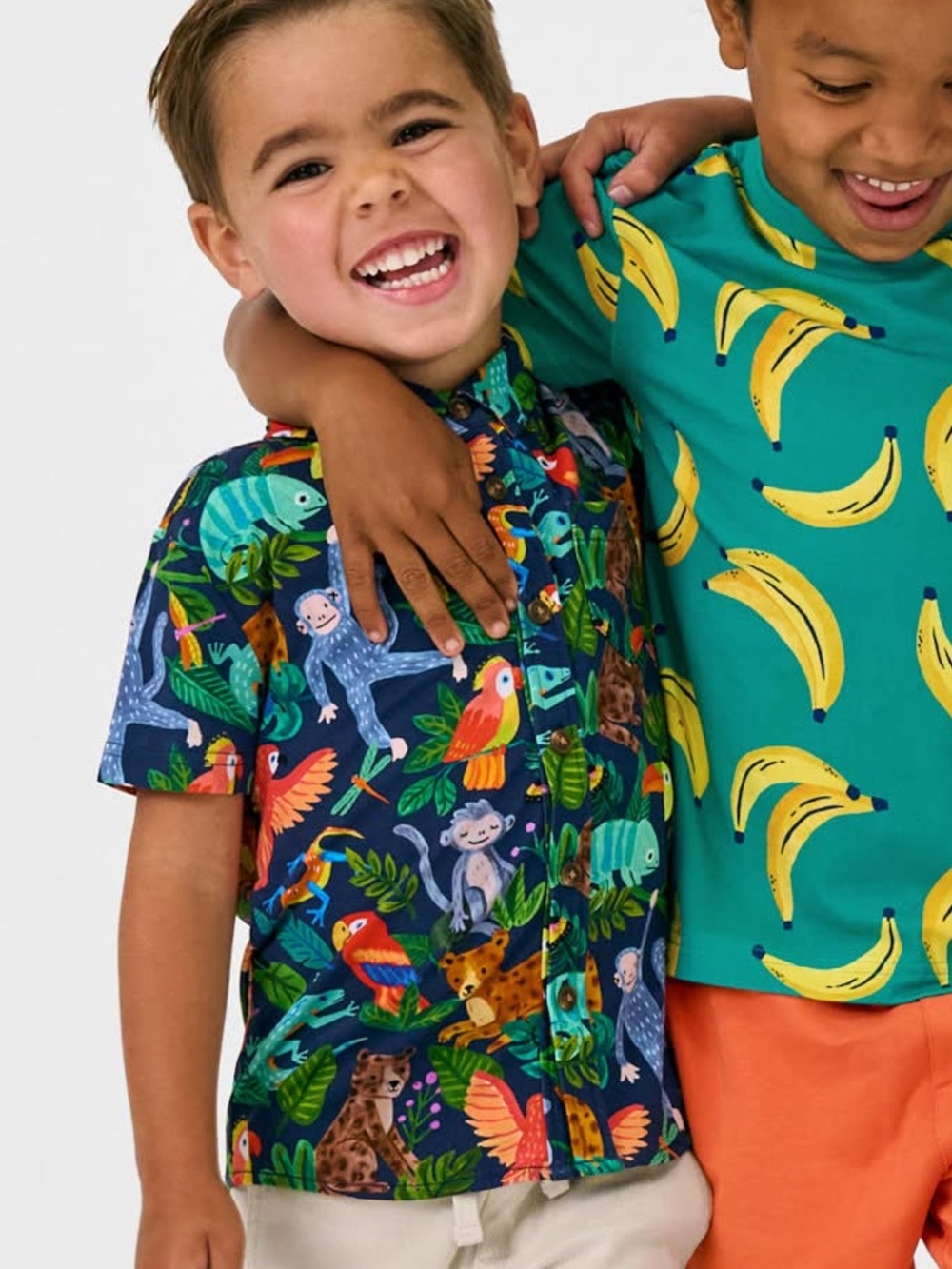Little Sleepies Jungle Jam Animal Print Button-Up Shirt